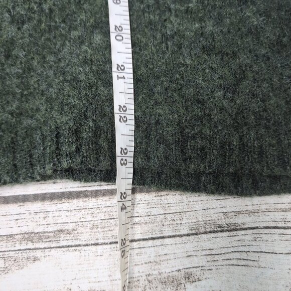 Vintage Eddie Bauer Green Striped Wool Crewneck Sweater Men Size Large - Picture 4 of 5